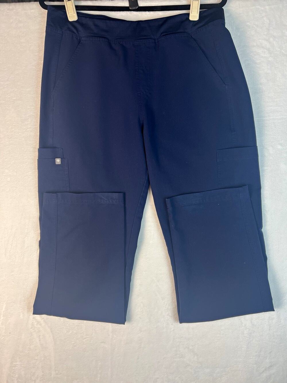 FIGS Technical Collection Scrub Pants Mens L Navy Blue T2001 Cargo Stretch